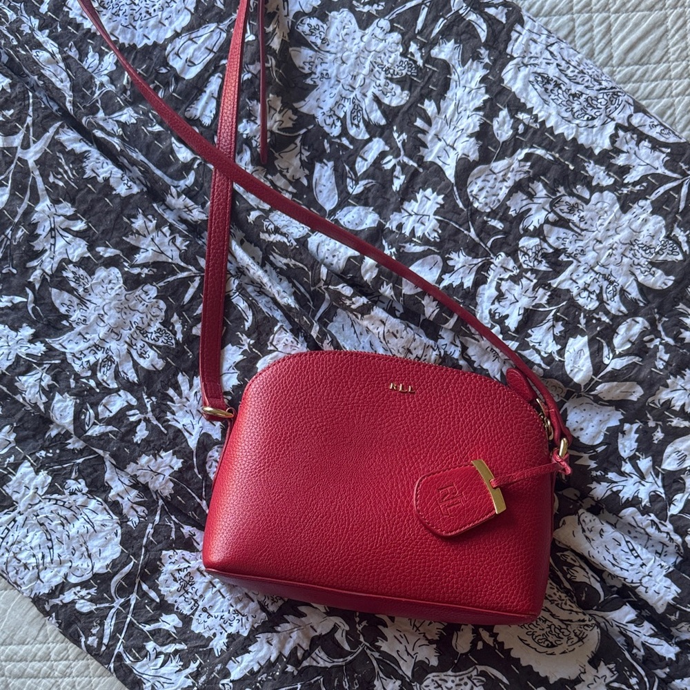 Lauren Ralph Lauren Red Crossbody Bag